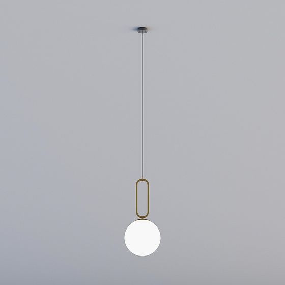 Modern Minimalist Chandelier 3D model