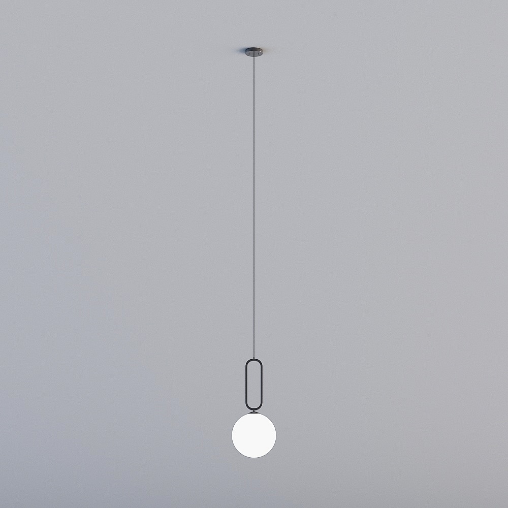 Modern Minimalist Pendant Light 3D model