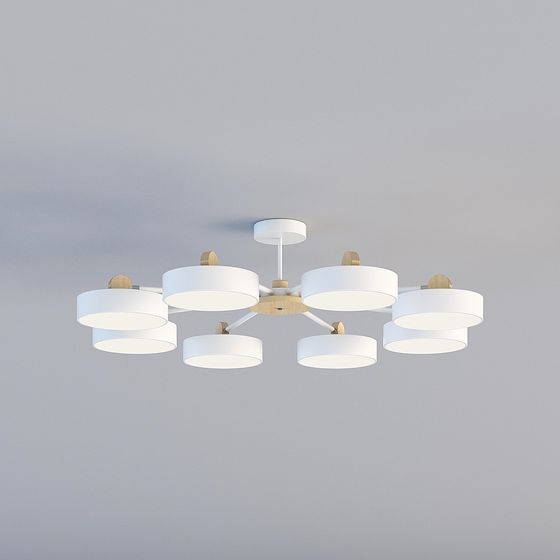 Stylish Low-Poly Ceiling Light 3D Model