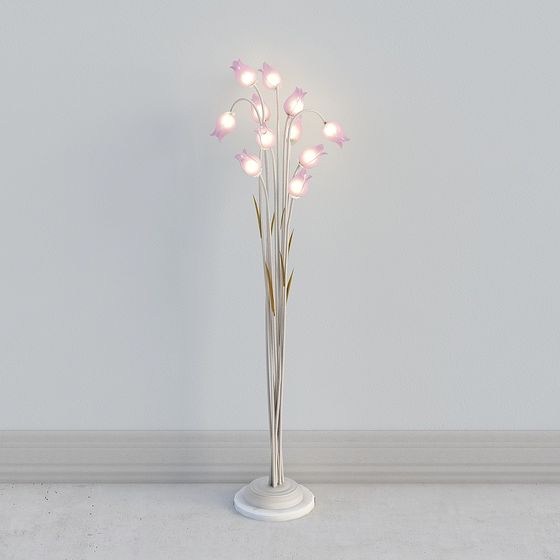 Floral Bloom Floor Lamp 3D model