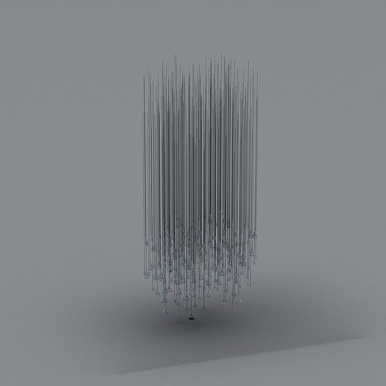 Rain Curtain 3D model for Creative Projects