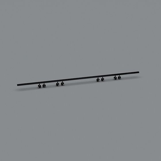 Suspended Light Fixture 3D Model