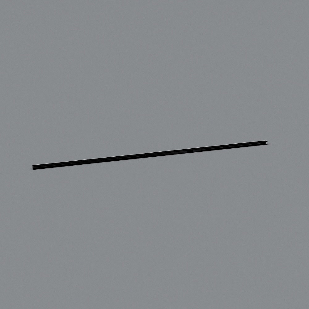 Low Poly Black Chopsticks 3D model