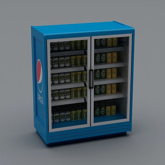 Modern Pepsi Fridge 3D model for Creative Use