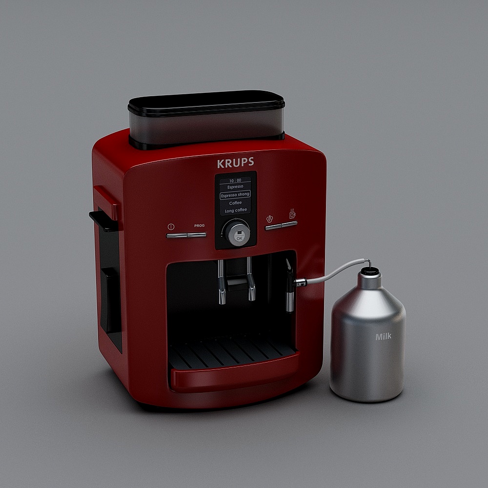 Stylish KRUPS Coffee Machine 3D model