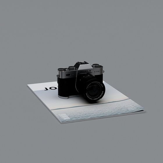 Vintage Camera Low Poly 3D model