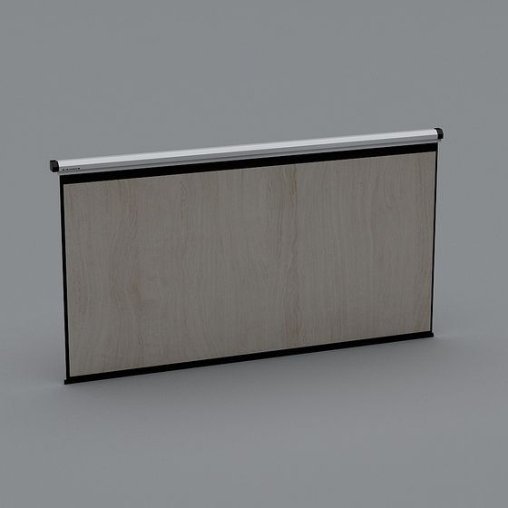 Sleek Electric Projection Screen 3D model