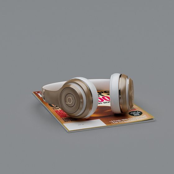 Stylish 3D Headphone Model for Designers