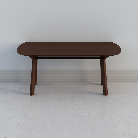 Sleek Modern Dining Table 3D model