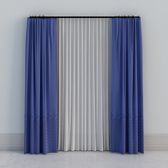 一間房-現代 輕奢 新中式 極簡 卡其金 漸變 高經密提花窗簾