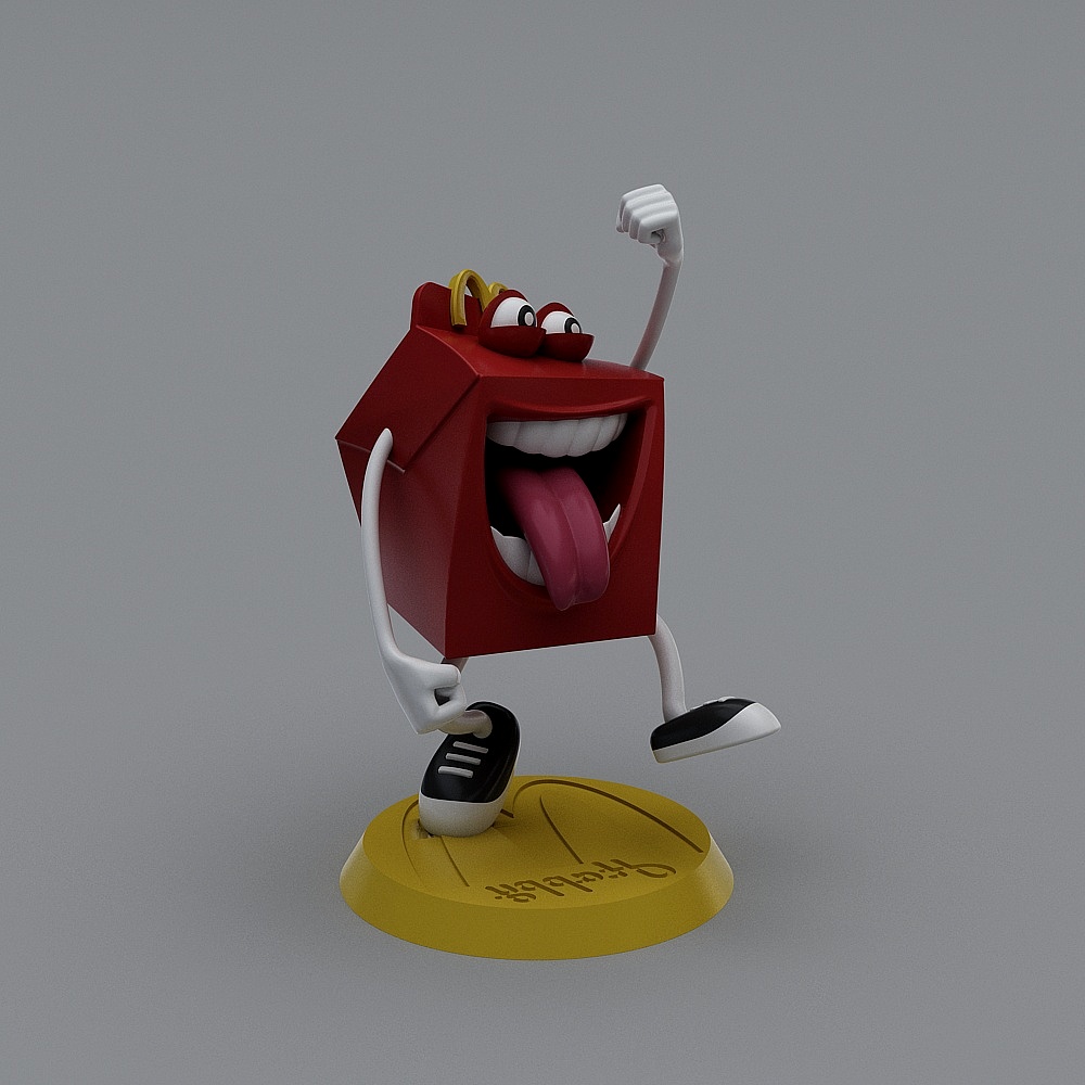 Happy Meal Box 3D model