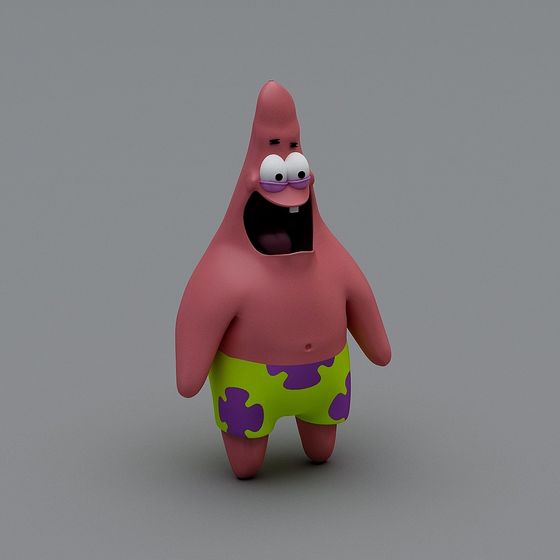 Vibrant Patrick Star 3D Model