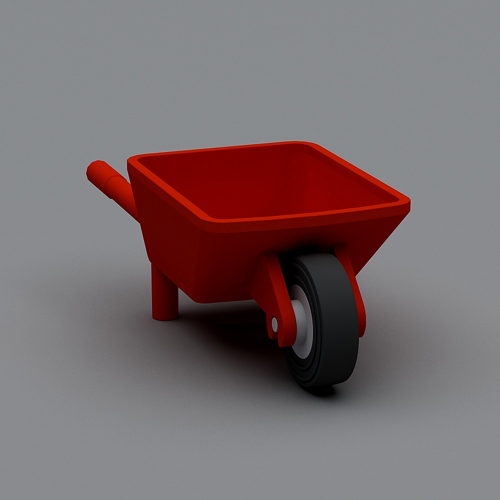 Little Red Wheelbarrow 3D model
