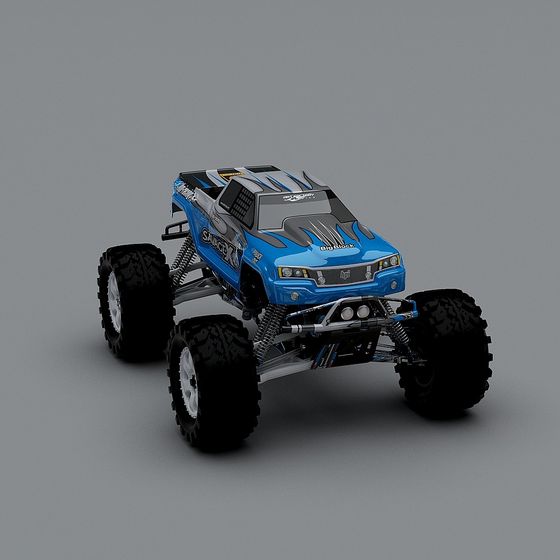 Savage X4 Low-Poly Off-Road Vehicle 3D Model