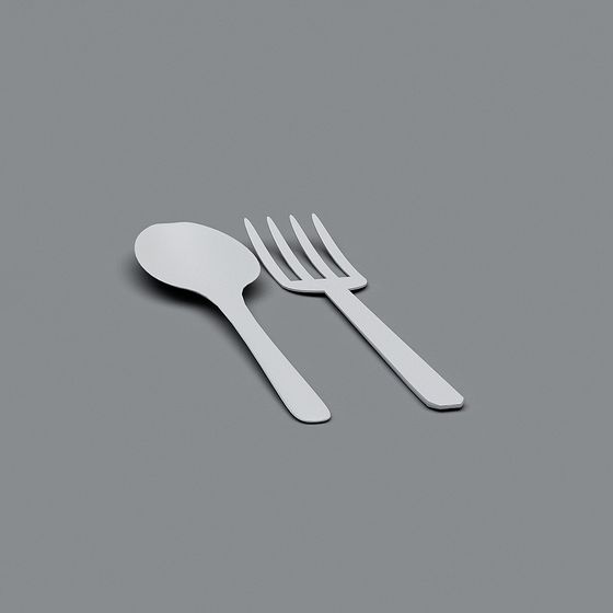 Minimalist Cutlery 3D model