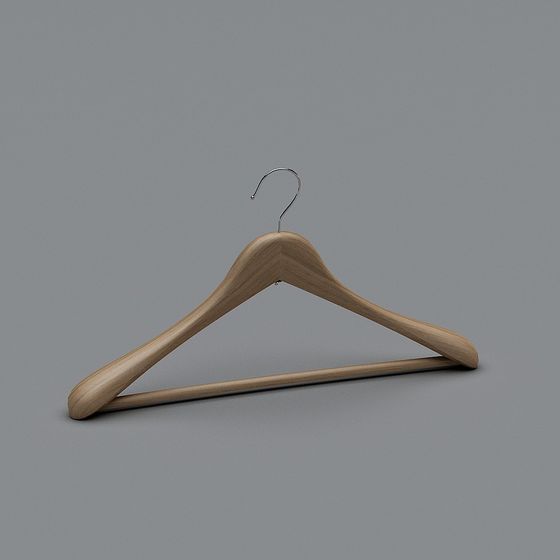 Realistic Wooden Hanger 3D model