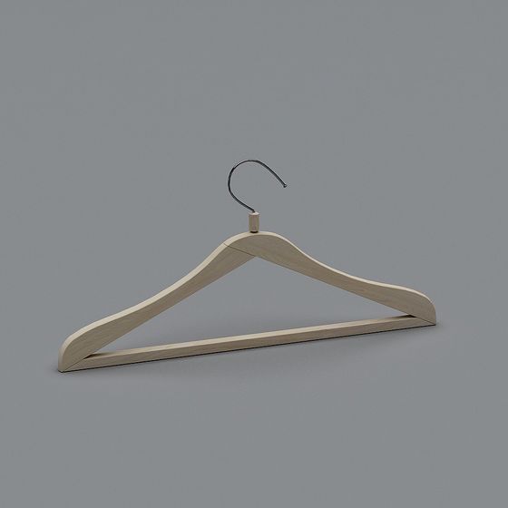 Elegant Low-Poly Hanger 3D Model