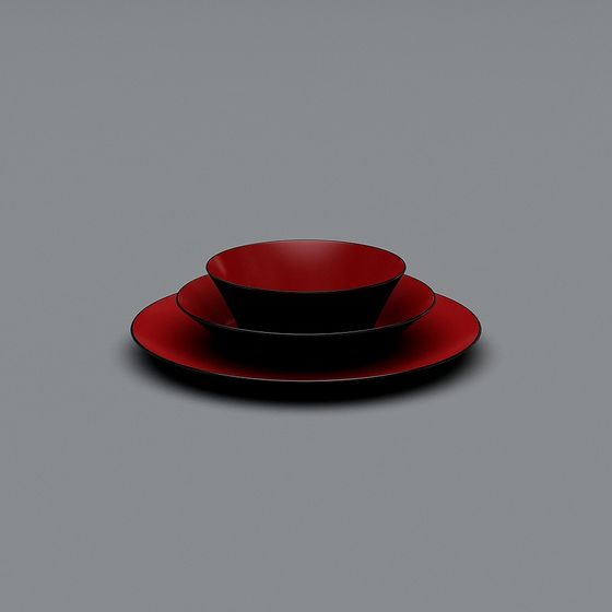 Minimalist Tableware Set 3D model
