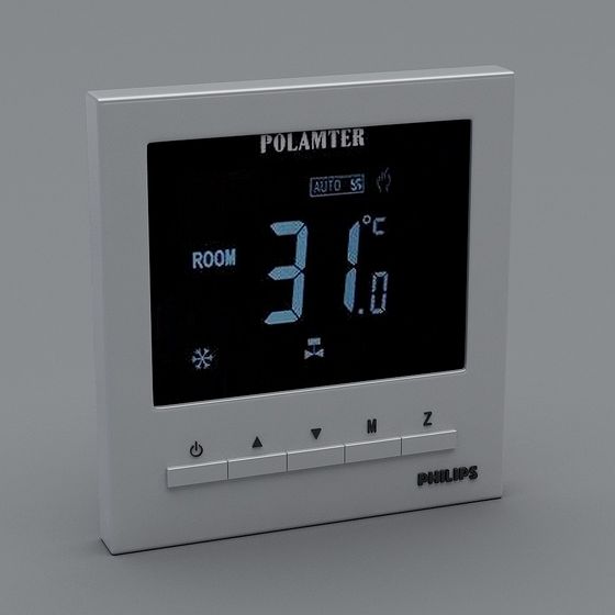 Philips Smart Thermostat 3D model for Modern Spaces