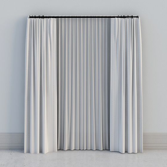 Elegant Curtain 3D model for Modern Interiors