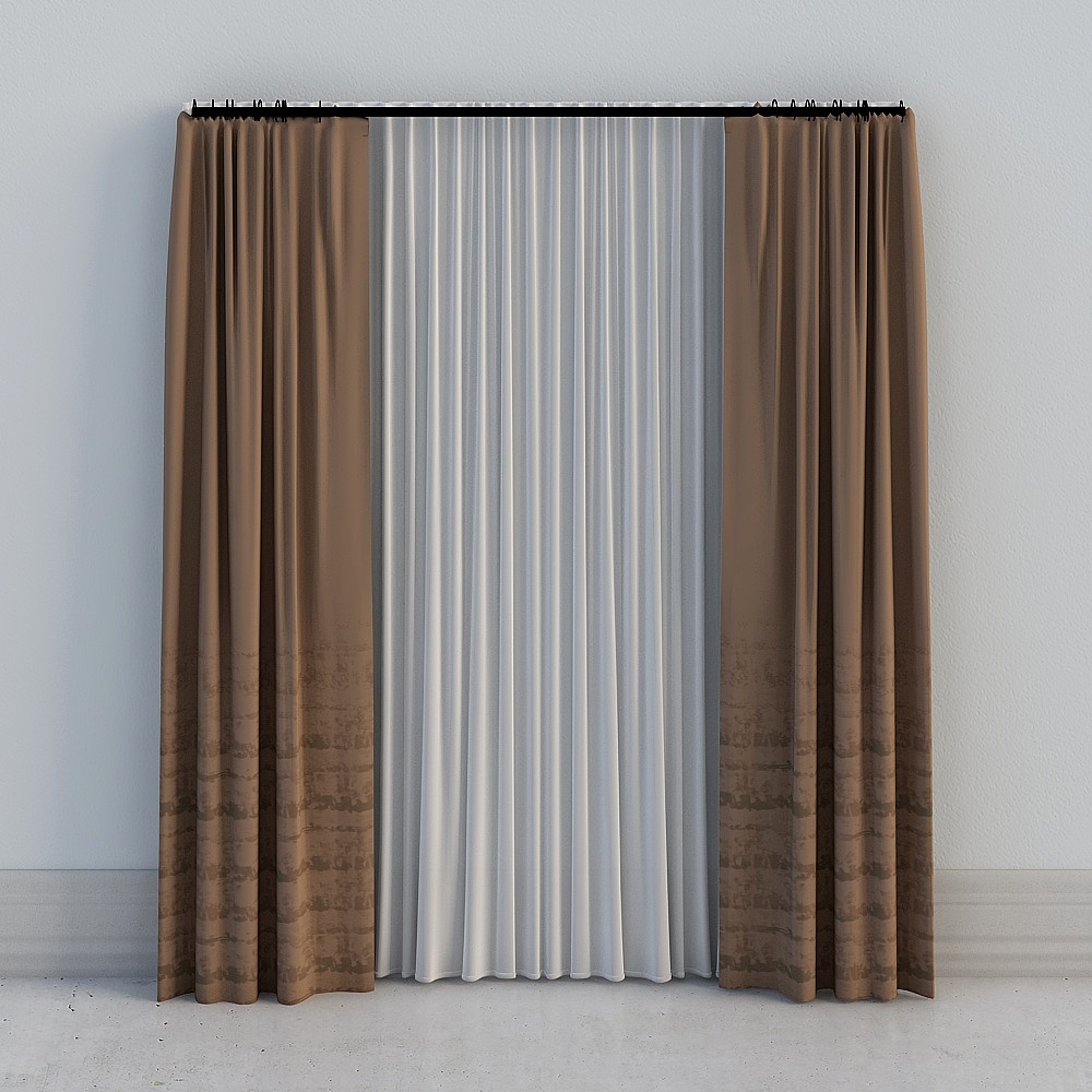 One room - modern light luxury new Chinese deep curry gradient h