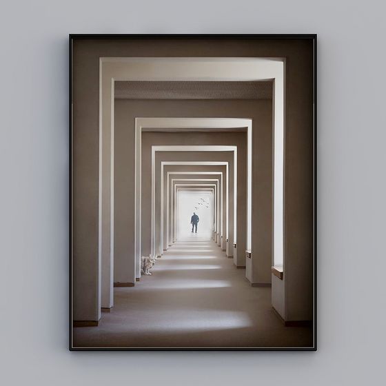 Endless Corridor 3D model for Creative Projects