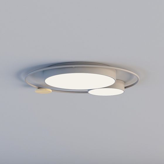 Elegant Ring Light Fixture 3D model