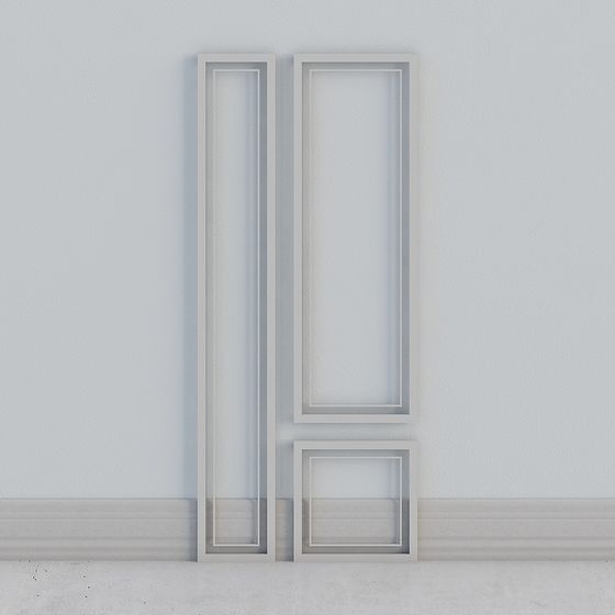 Stylish Minimalist Wall Panel 3D model for Design Projects