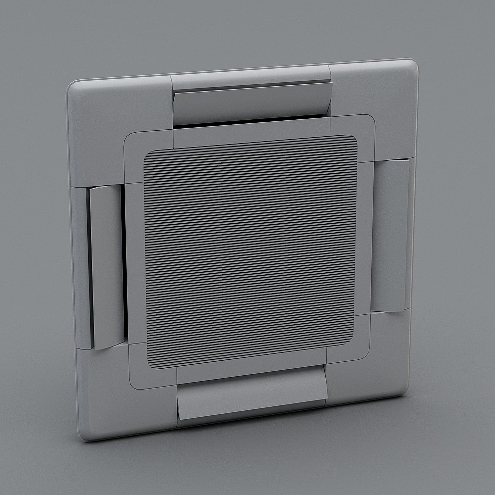 Futuristic Low-Polygon 3D Model with Industrial Aesthetic