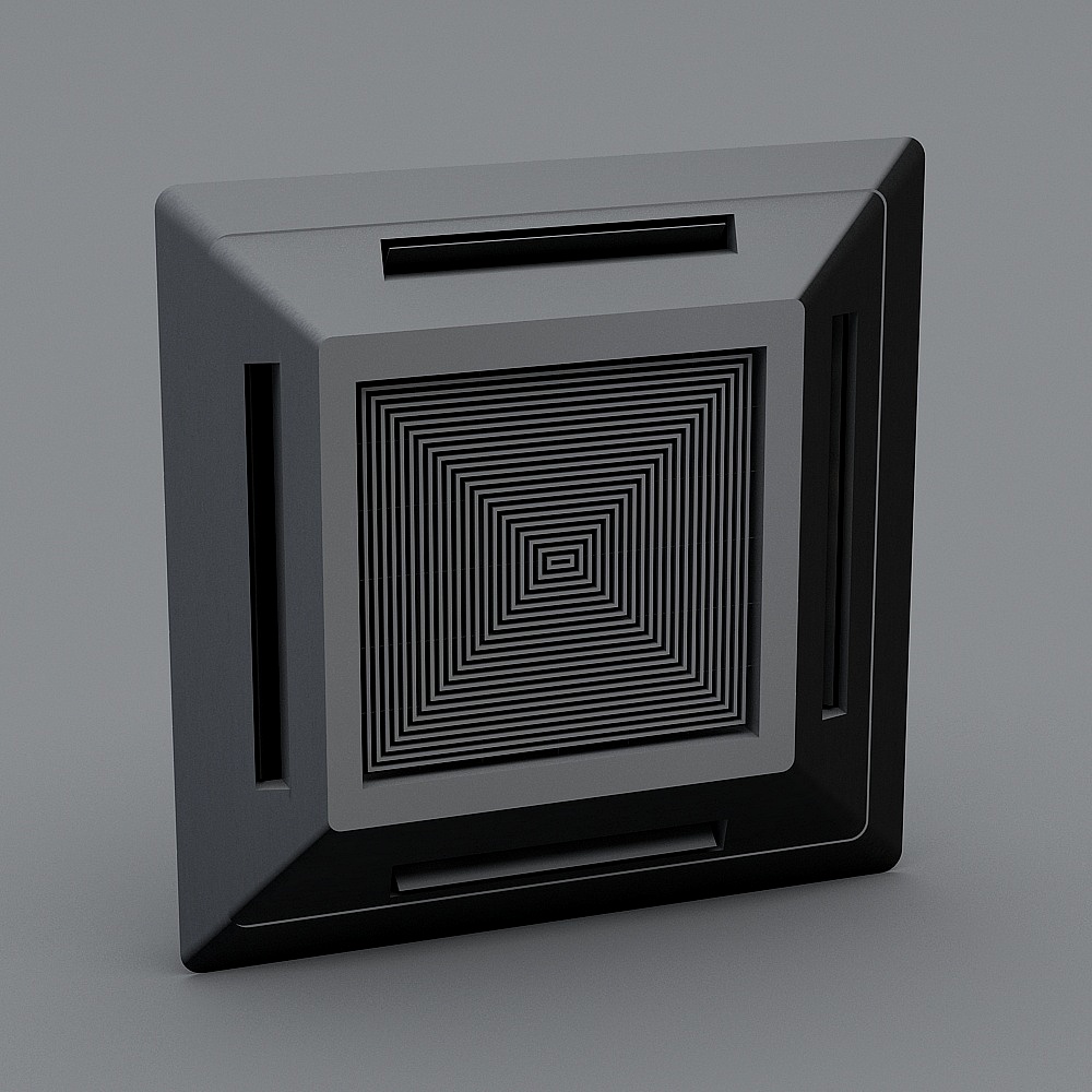 Time-Space Vortex Low-Poly 3D Model