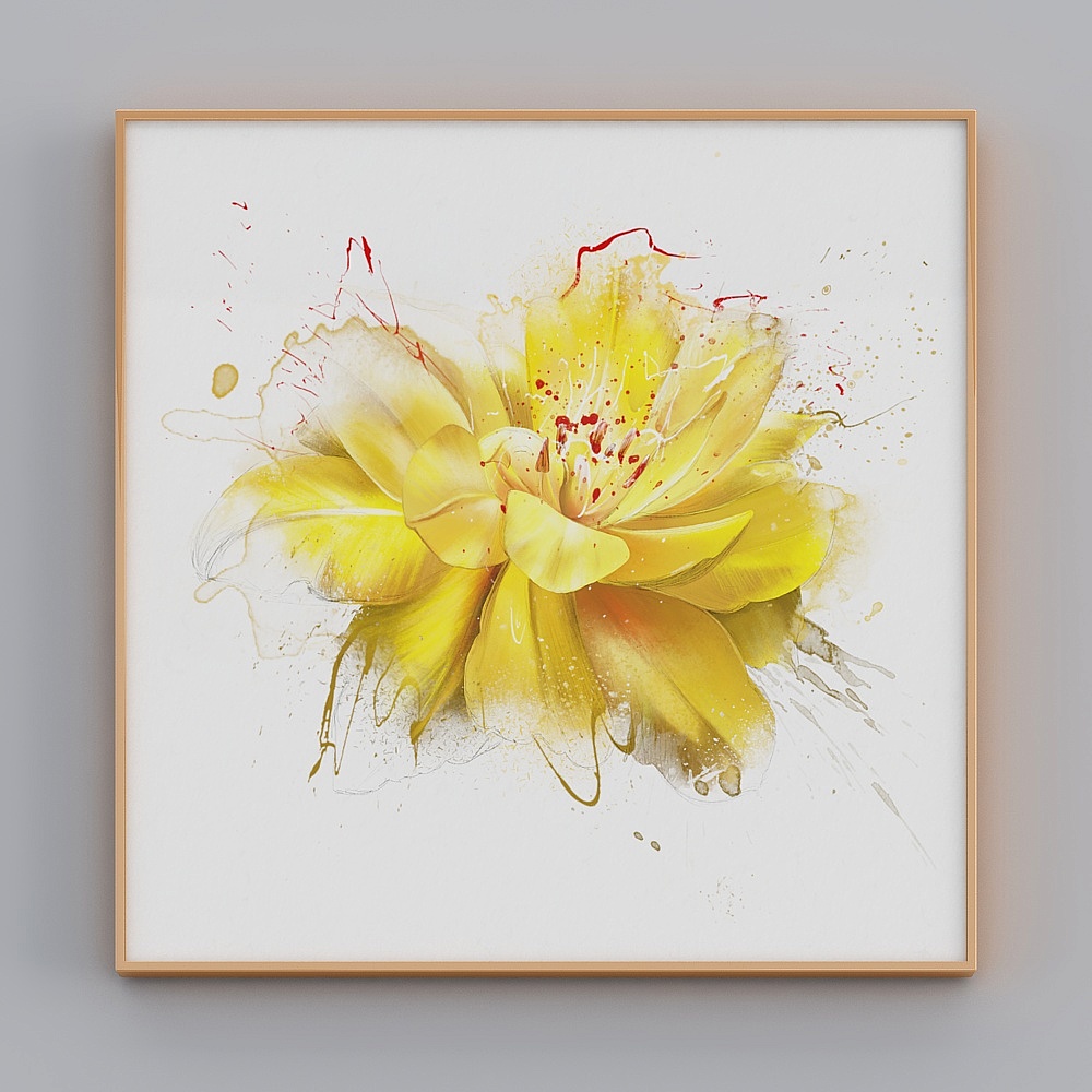 Glorious Fine Paintings - Simple Modern - L-18719 - Plant Flower Decorative Paintings