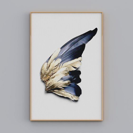 Feather 3D Model - A Mystical Art Piece