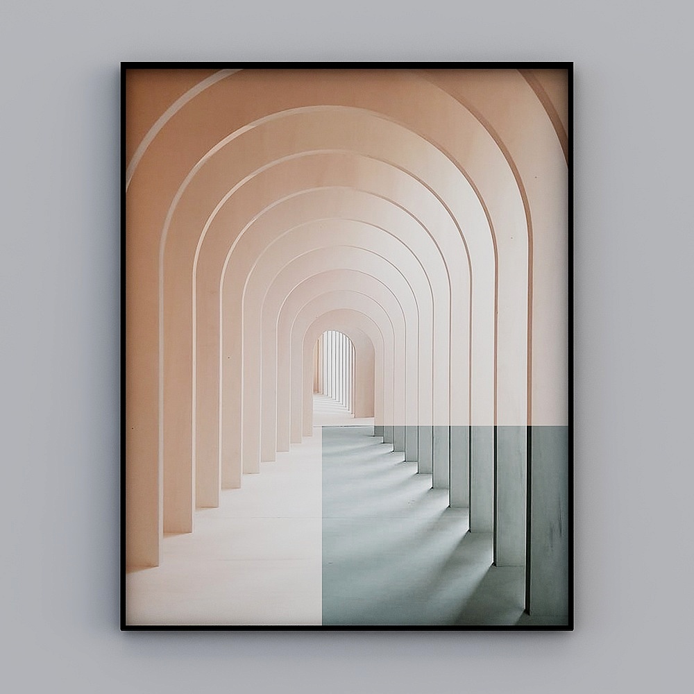 Arcade Corridor 3D Model Design