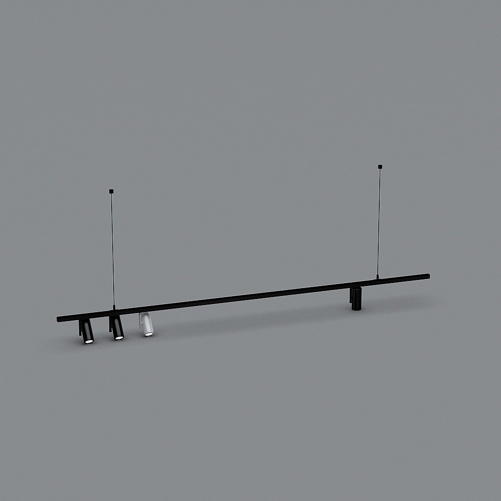 Linear Light Fixture 3D Model for Modern Interiors