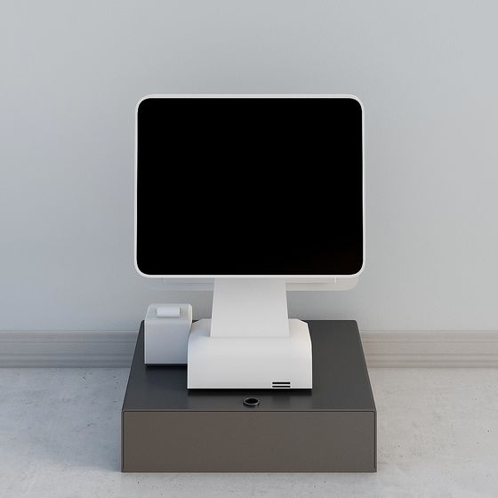 Minimalist Cash Register 3D model