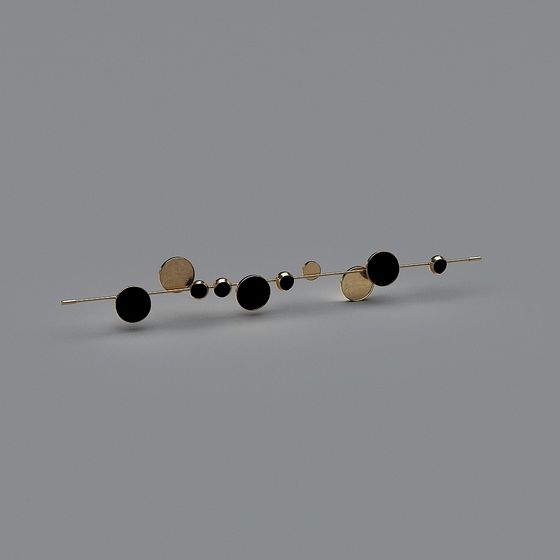 Flowing Earrings 3D model for Creative Projects
