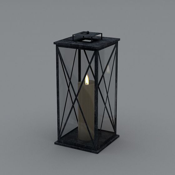 Elegant Candle Holder 3D model for Creative Spaces