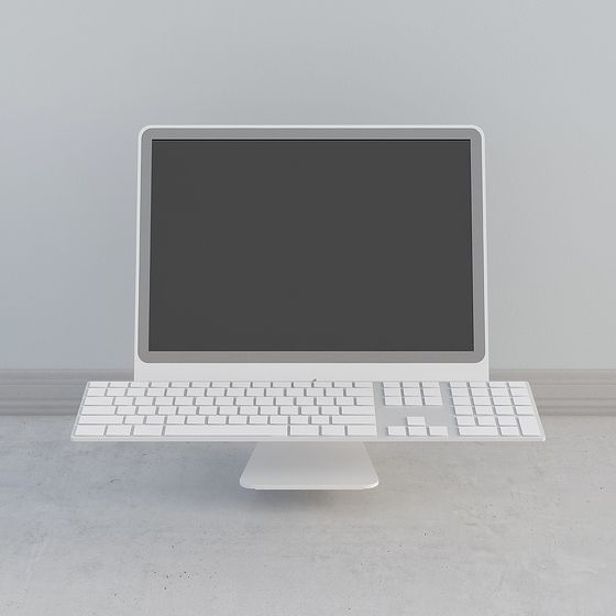 Minimalist Computer Set 3D model