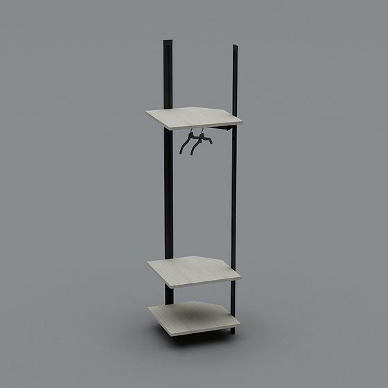Stylish Hat Rack 3D model for Modern Interiors