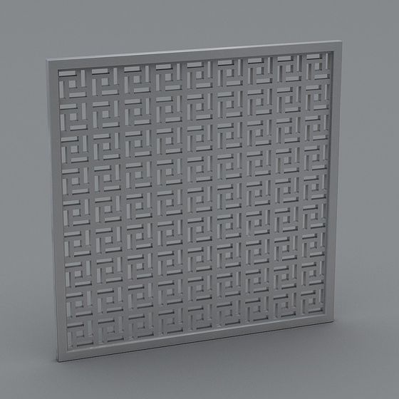 Labyrinth Panel 3D model with Unique Geometric Charm