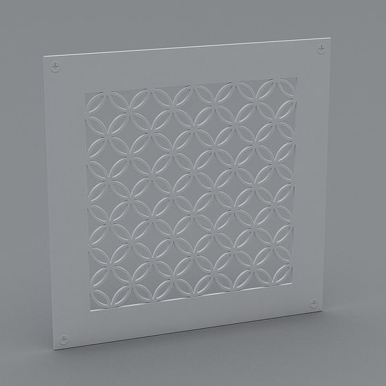Lattice Panel 3D model for Modern Interiors