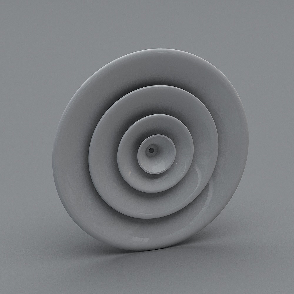 Abstract Low-Poly Spiral 3D model