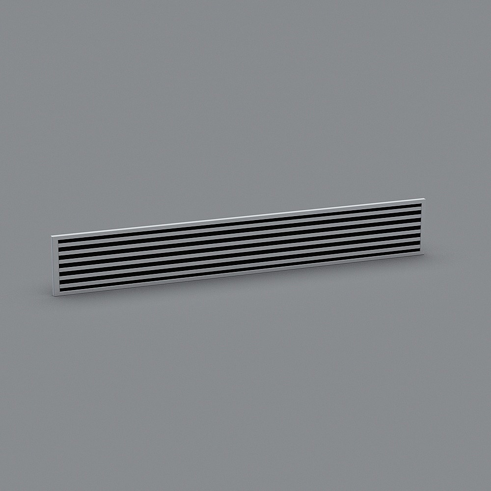 Sleek Low-Poly Vent 3D Model Design