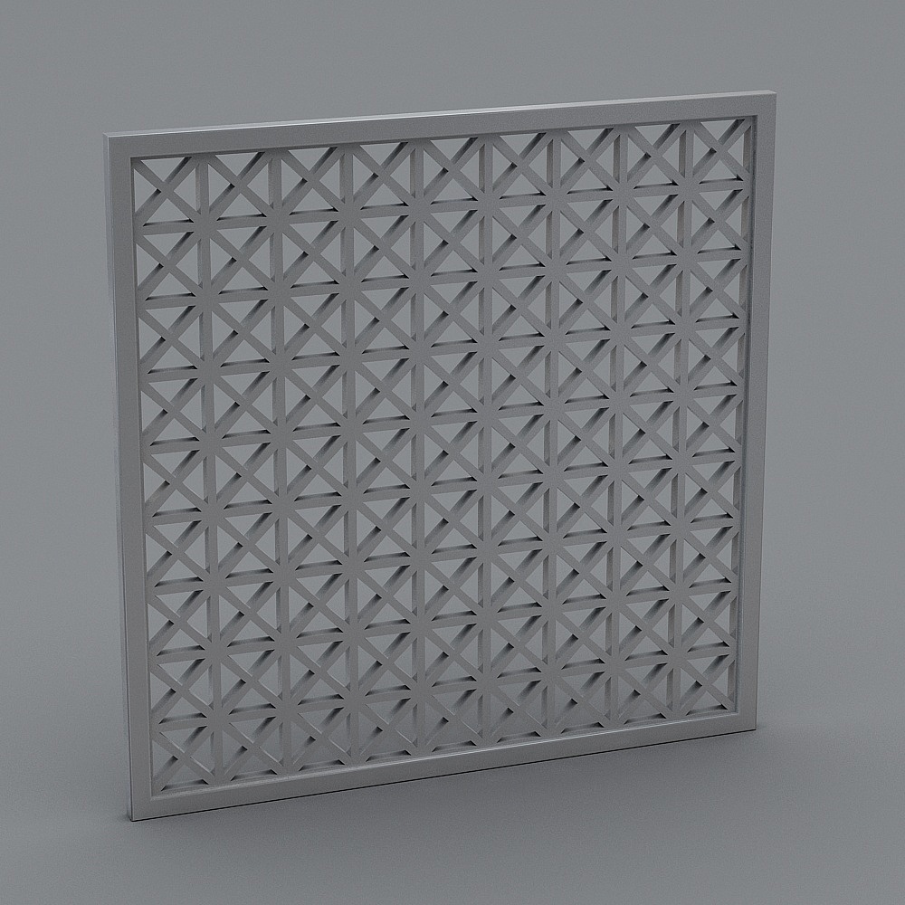 Lattice Panel 3D Model for Modern Design