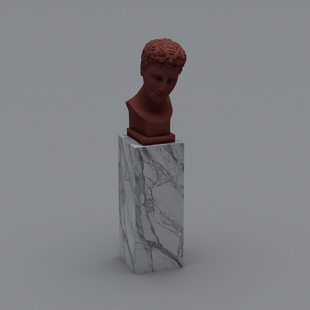 Classic Statue 3D Model for Designers and Developers
