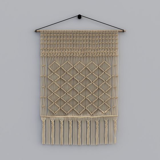 Woven Elegance Low Poly 3D Model