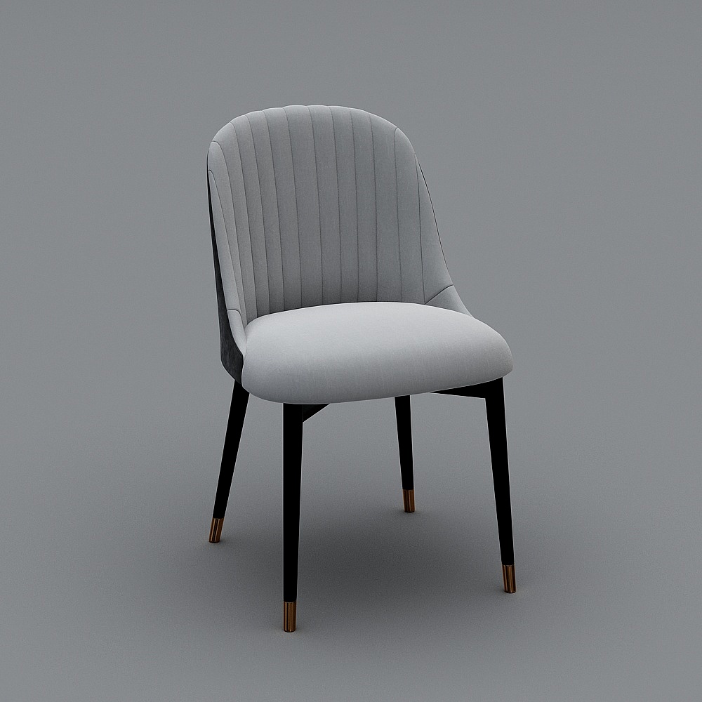 Elegant Low-Polygon Sofa Chair 3D model