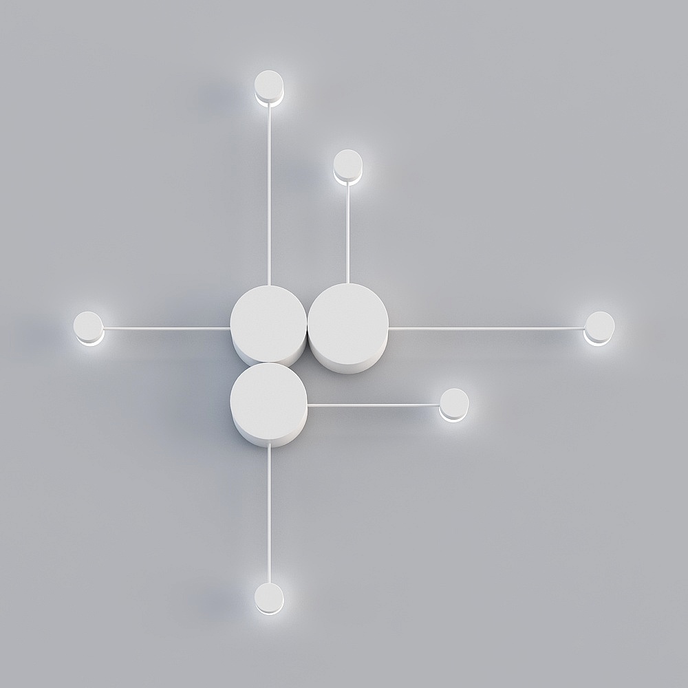 Elegant Low-Polygon 3D Model for Modern Interiors