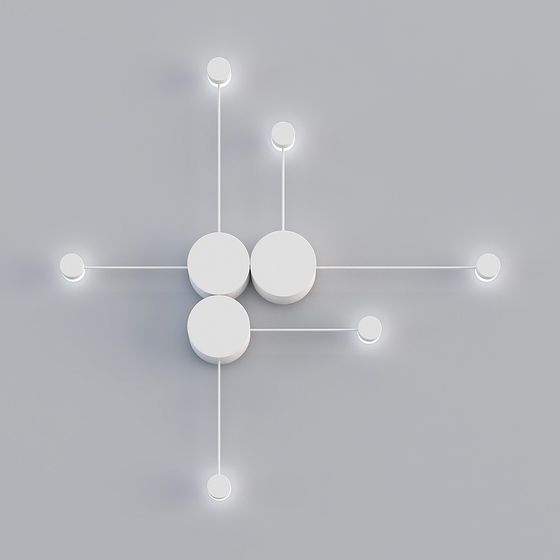 Elegant Low-Polygon 3D Model for Modern Interiors