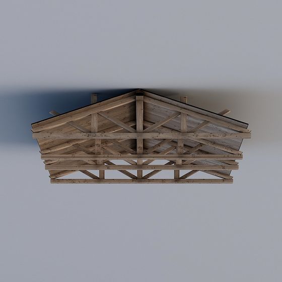 Countryside Cottage Roof 3D model